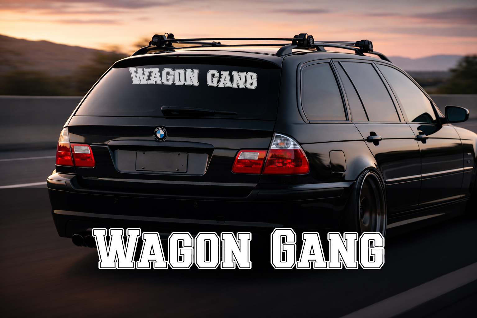 Rear Windshield Sticker - Wagon Gang