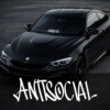 Front Windshield Sticker - Antisocial #1