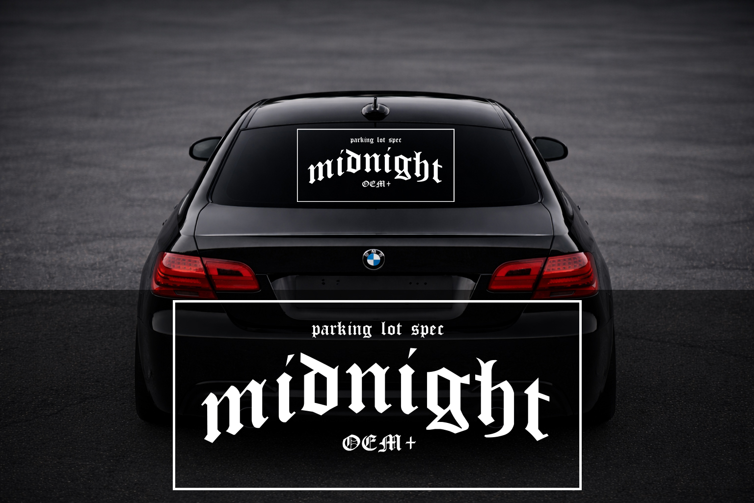 Rear Windshield Sticker - Midnight