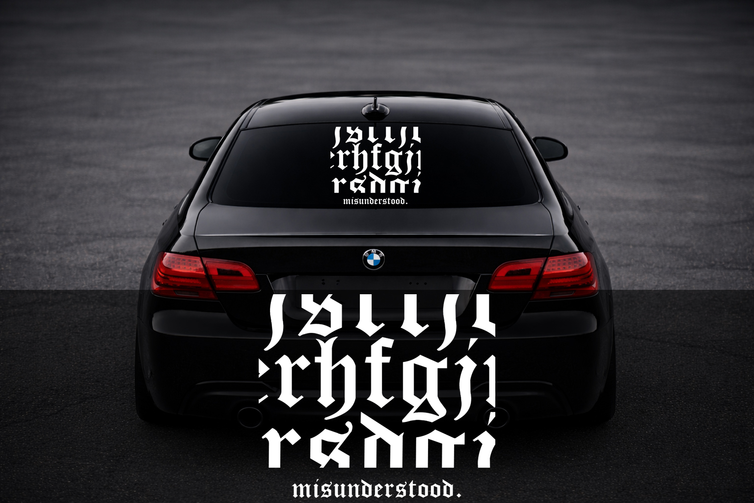 Rear Windshield Sticker - Misunderstood
