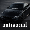 Front Windshield Sticker - Antisocial #2