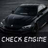 Front Windshield Sticker - Check engine