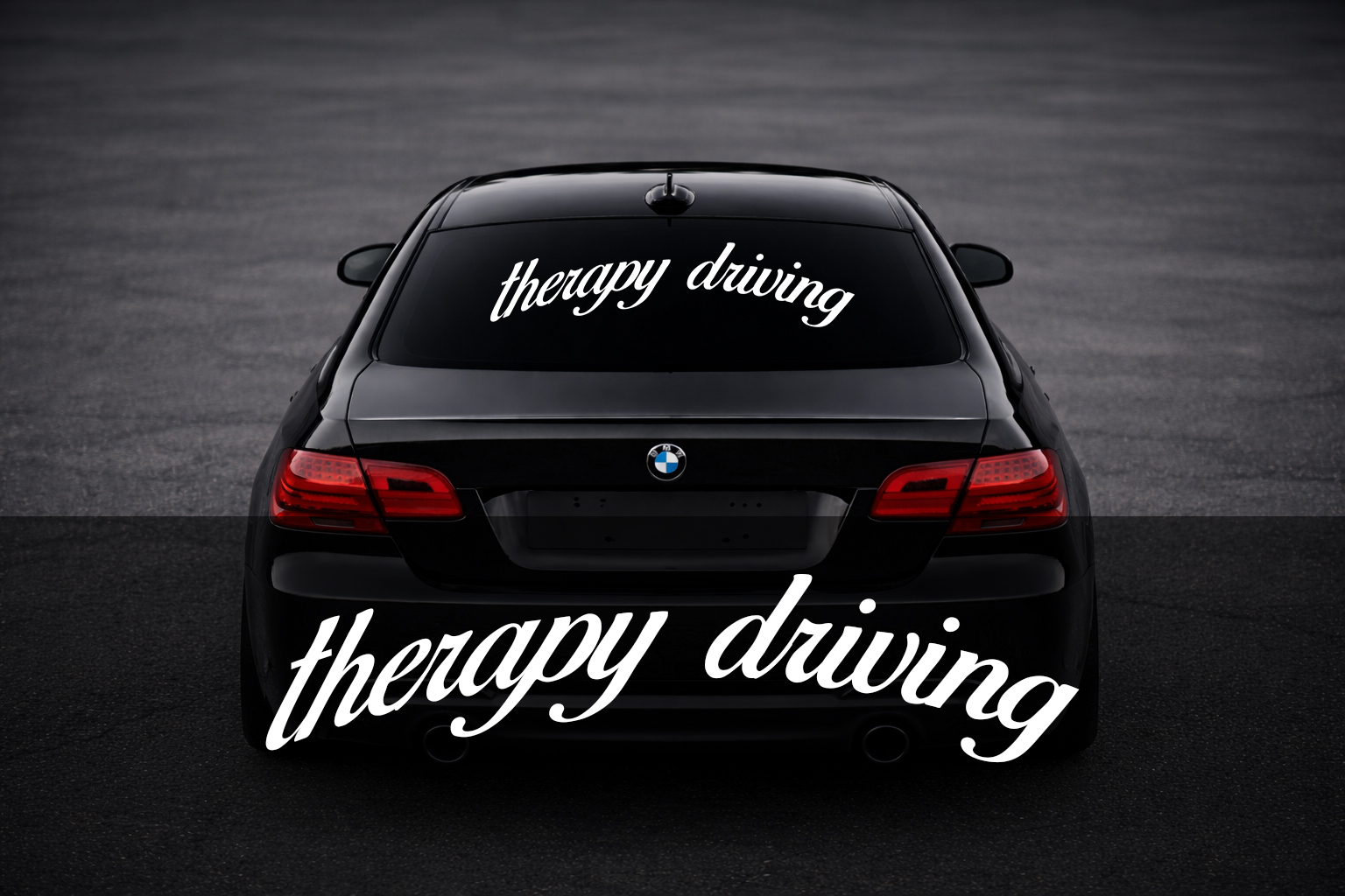 Rear Windshield Sticker - Therapy driving