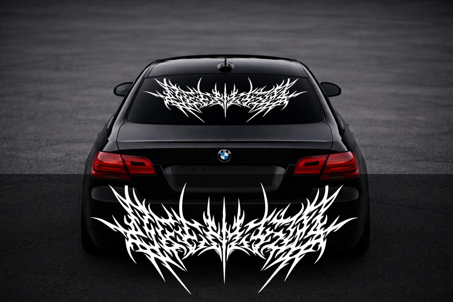 Rear Windshield Sticker - Death Metal